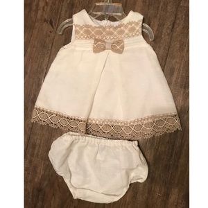 Luli & Me Linen Dress & Bloomers